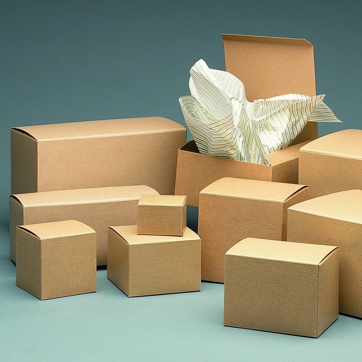 kraft boxes 3d mockup